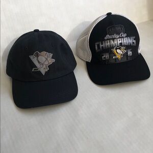 Two Pittsburgh PENGUINS Hats, NWT